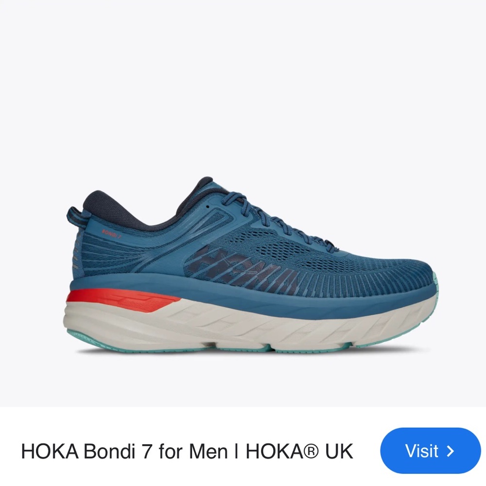 Hoka Blue and Red Swim Gear